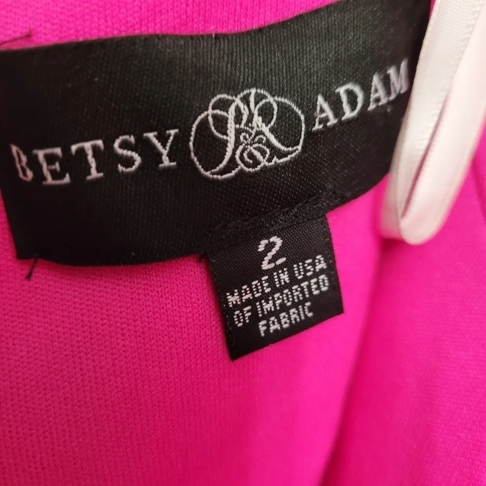 Betsy and Adam One Shoulder Scuba Crepe Gown Size 2 NWOT - Picture 13 of 13